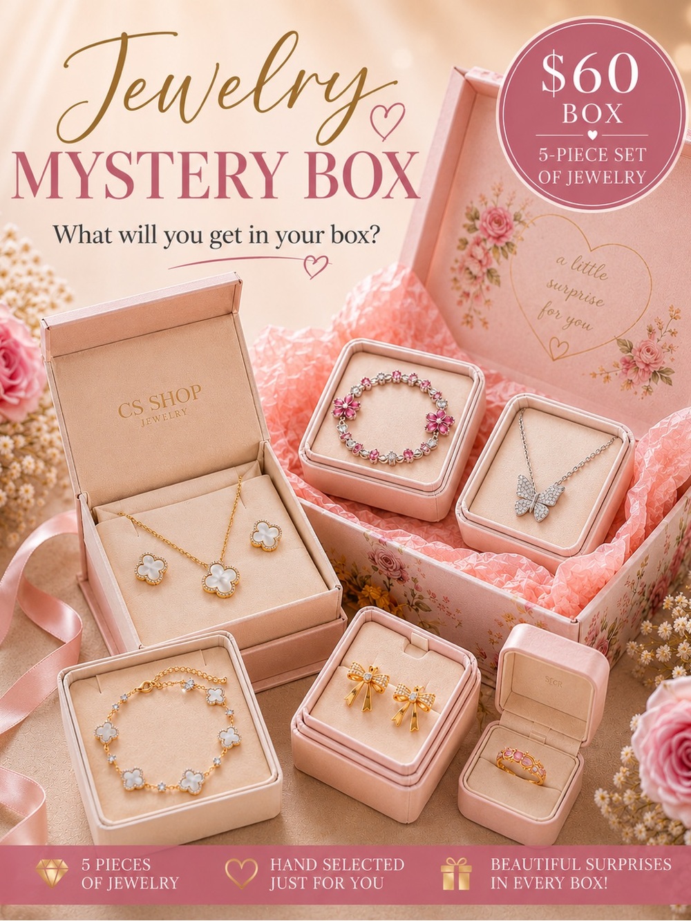 Jewelry Mystery Box - 5-Piece Women's Set
